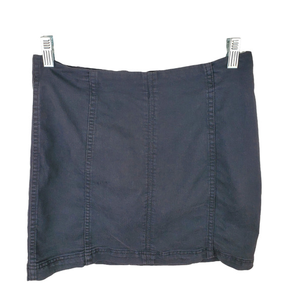 Free People Modern Femme Women's Size 10 Zip Up Mini Denim Skirt - Picture 2 of 6